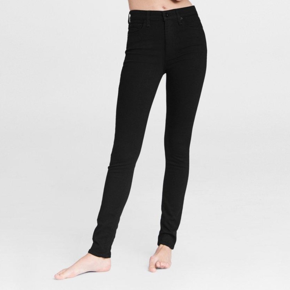 NWT Rag & Bone Nina High Rise skinny black jeans sz 29 - Picture 5 of 12
